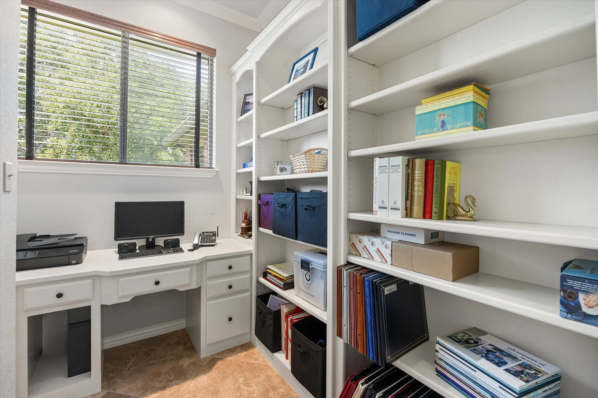 Light & bright library nook or 2nd office