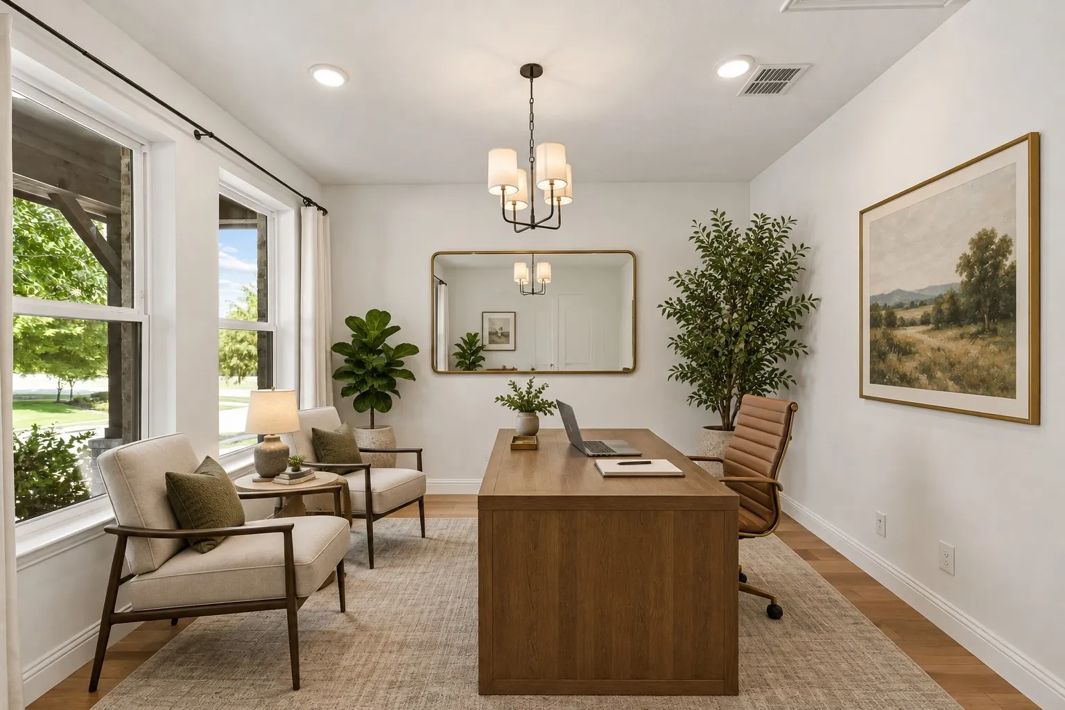 Virtually Staged - Versatile and light-filled, this spacious room offers endless possibilities for a home office, study, or additional living space. Multiple windows bring in abundant natural light while the warm wood flooring and generous proportions provide a beautiful canvas for any lifestyle.