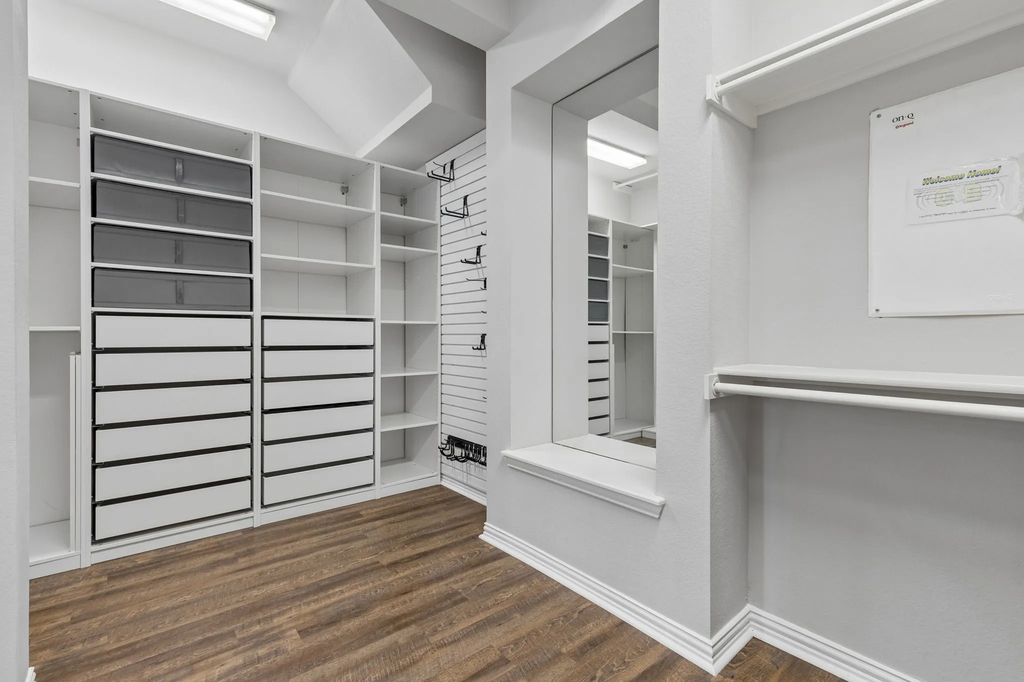Ample closet space with organization