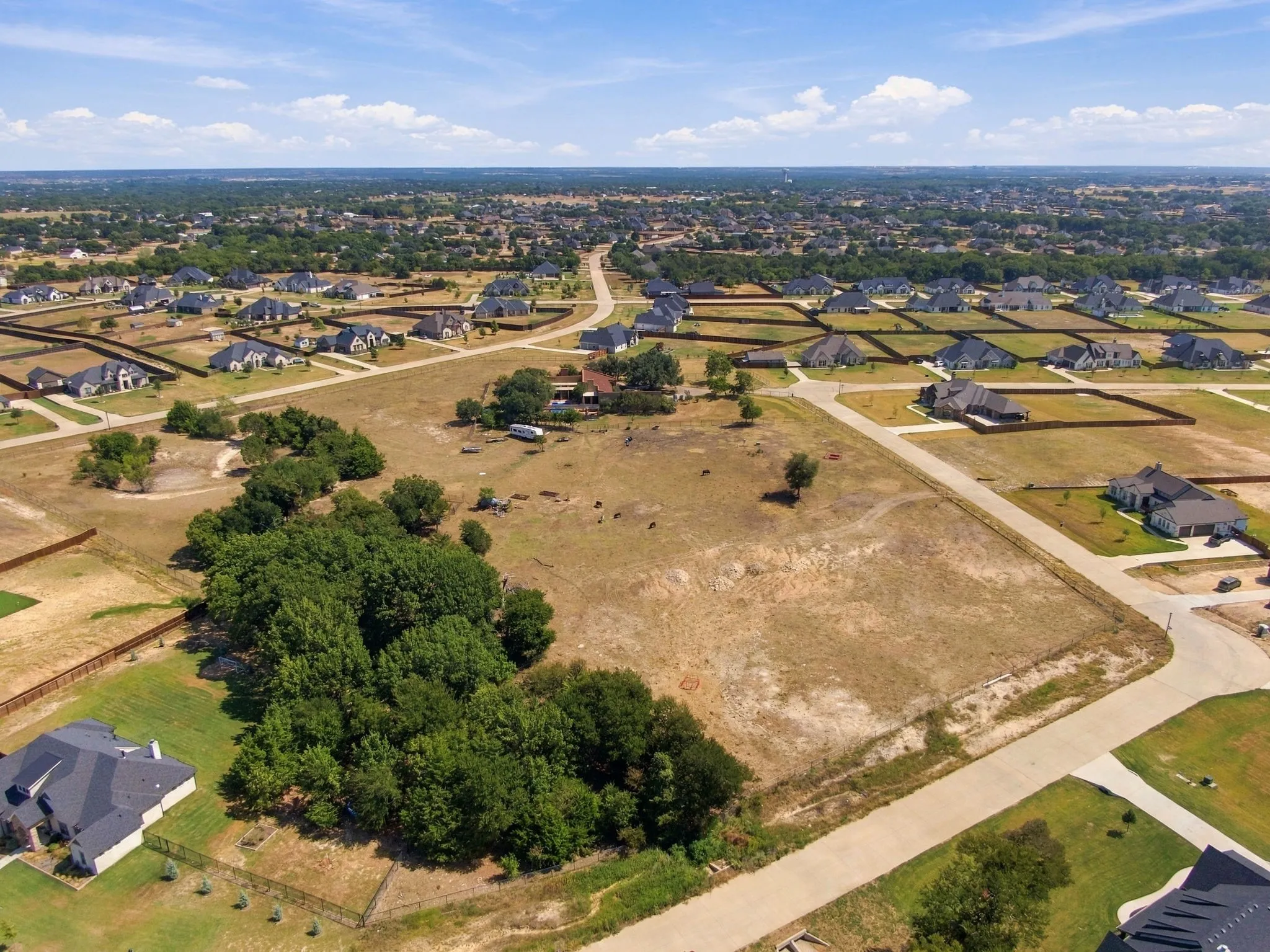 Developed subdivision  with these 2 lots left.