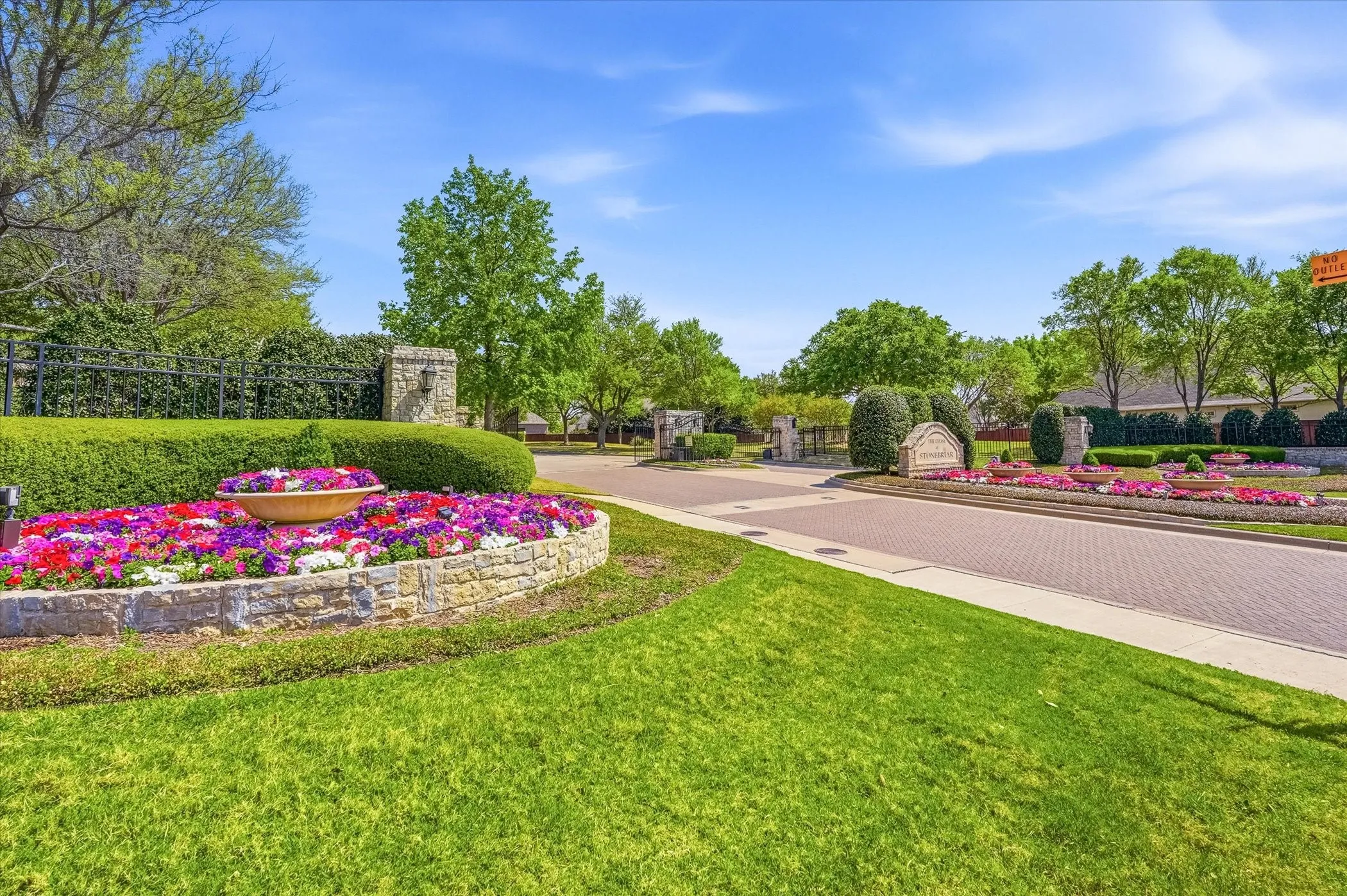 View of entrance to neighborhood