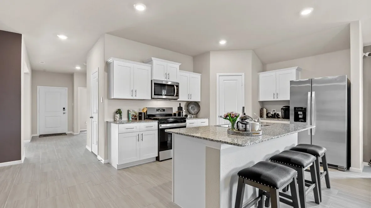 Kitchen - All Home and community information, including pricing, included features, terms, availability and amenities, are subject to change at any time without notice or obligation. All Drawings, pictures, photographs, video, square footages, floor plans, elevations, features, colors and sizes are approximate for illustration purposes only and will vary from the homes as built.
