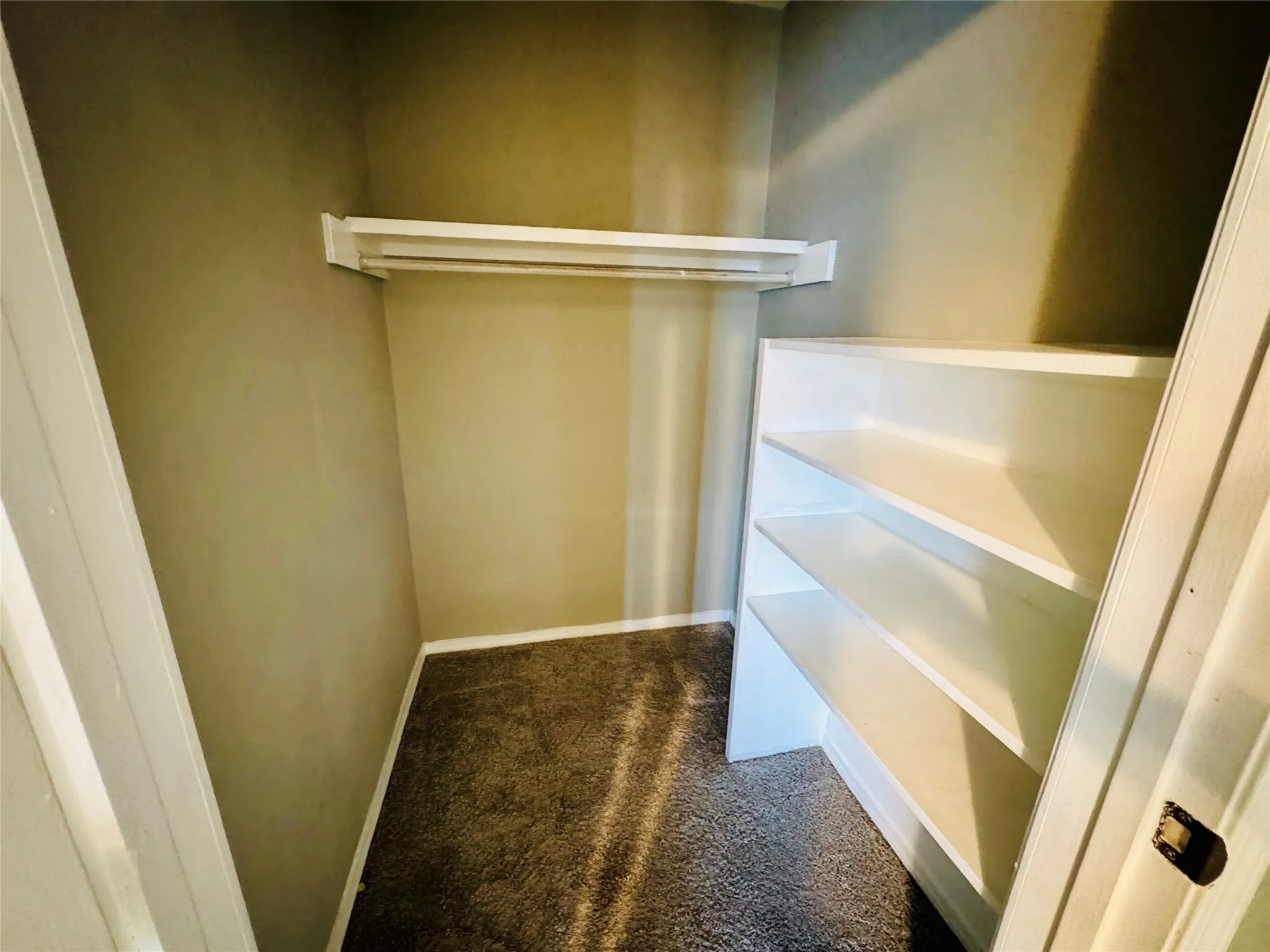 Bedroom closet with lots of storage