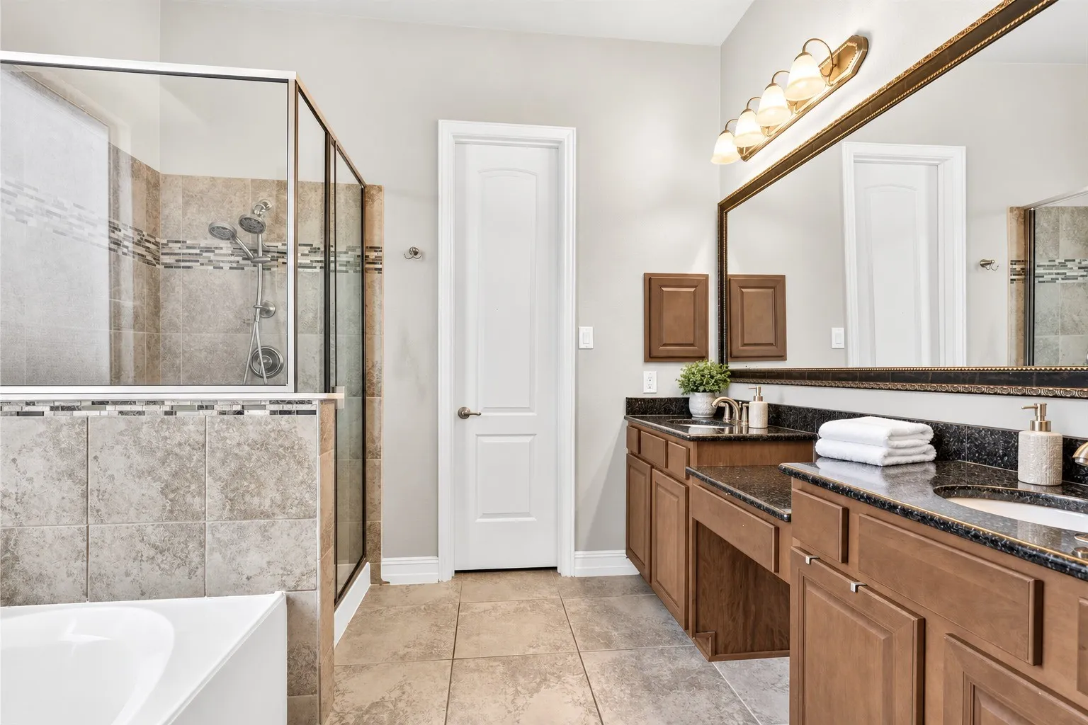 His and her vanity, dual sinks