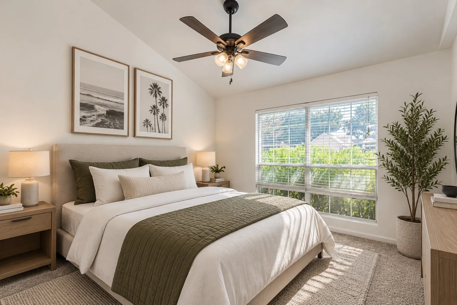 Bedroom 2 Virtually Staged to show potential