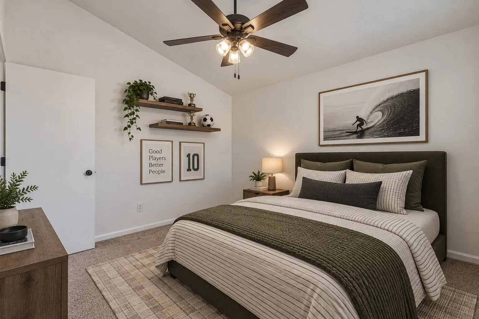Bedroom 3 Virtually Staged to show potential