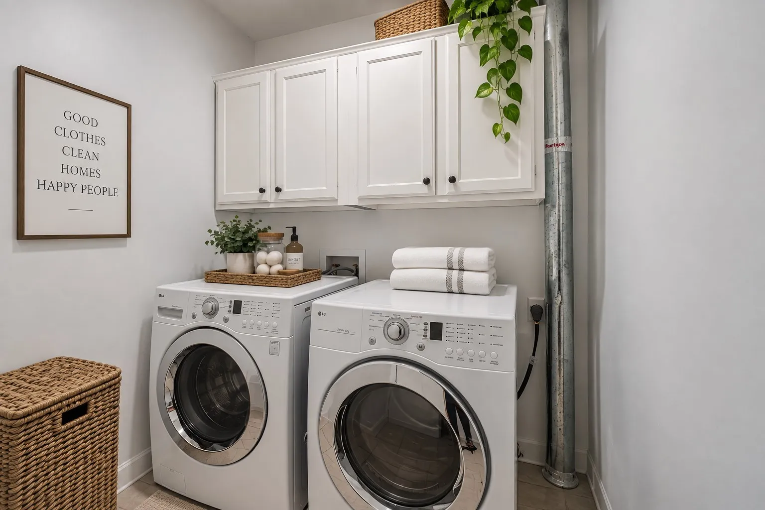 Utility Room Virtually Staged to show potential