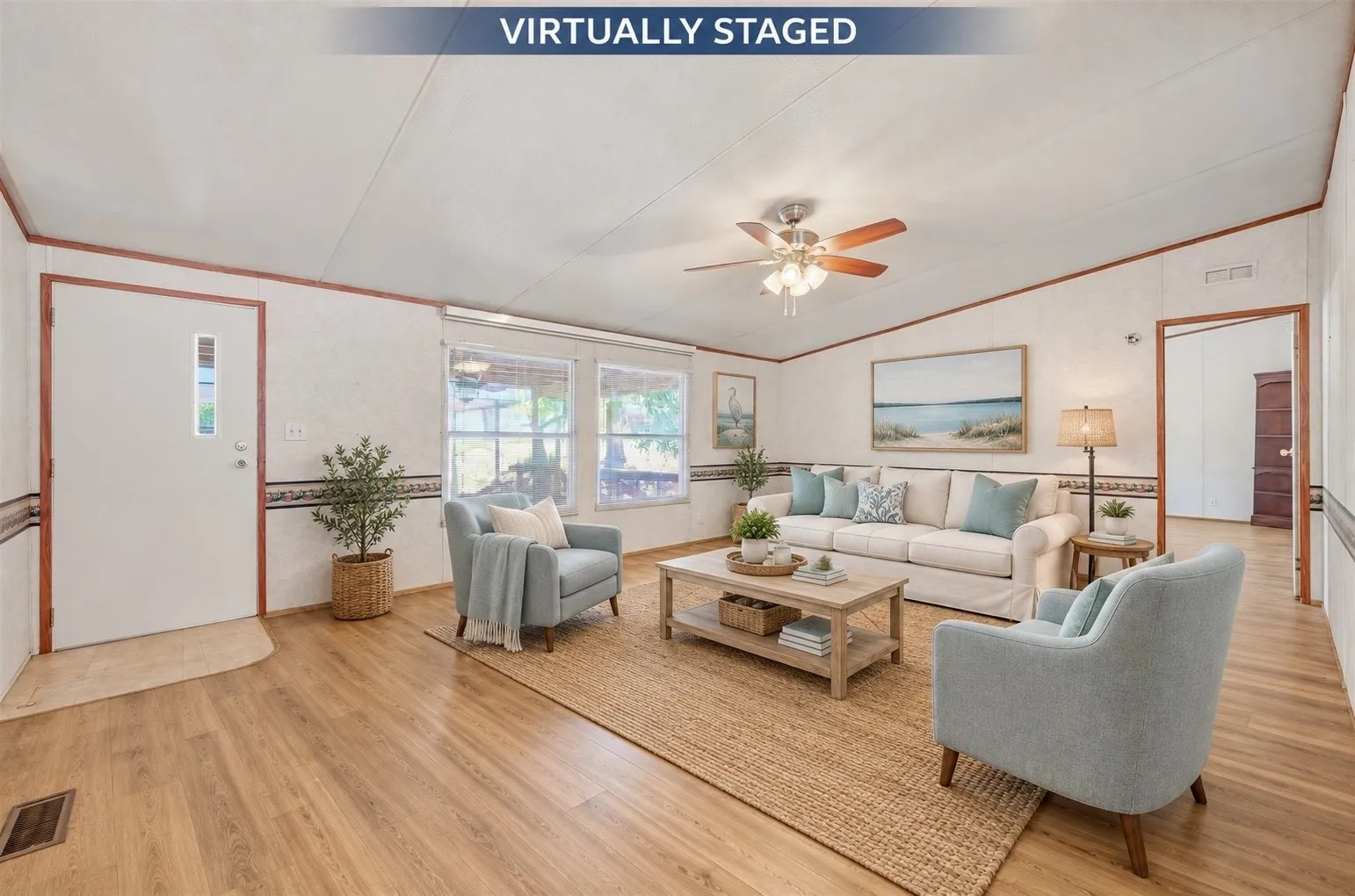 Virtually staged