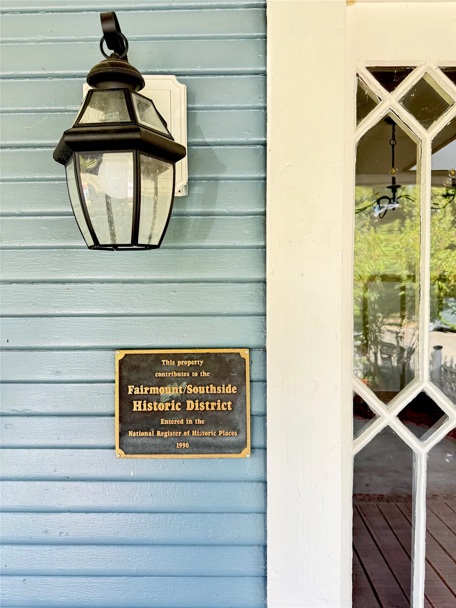 Fairmount/Southside recognized Historic Home