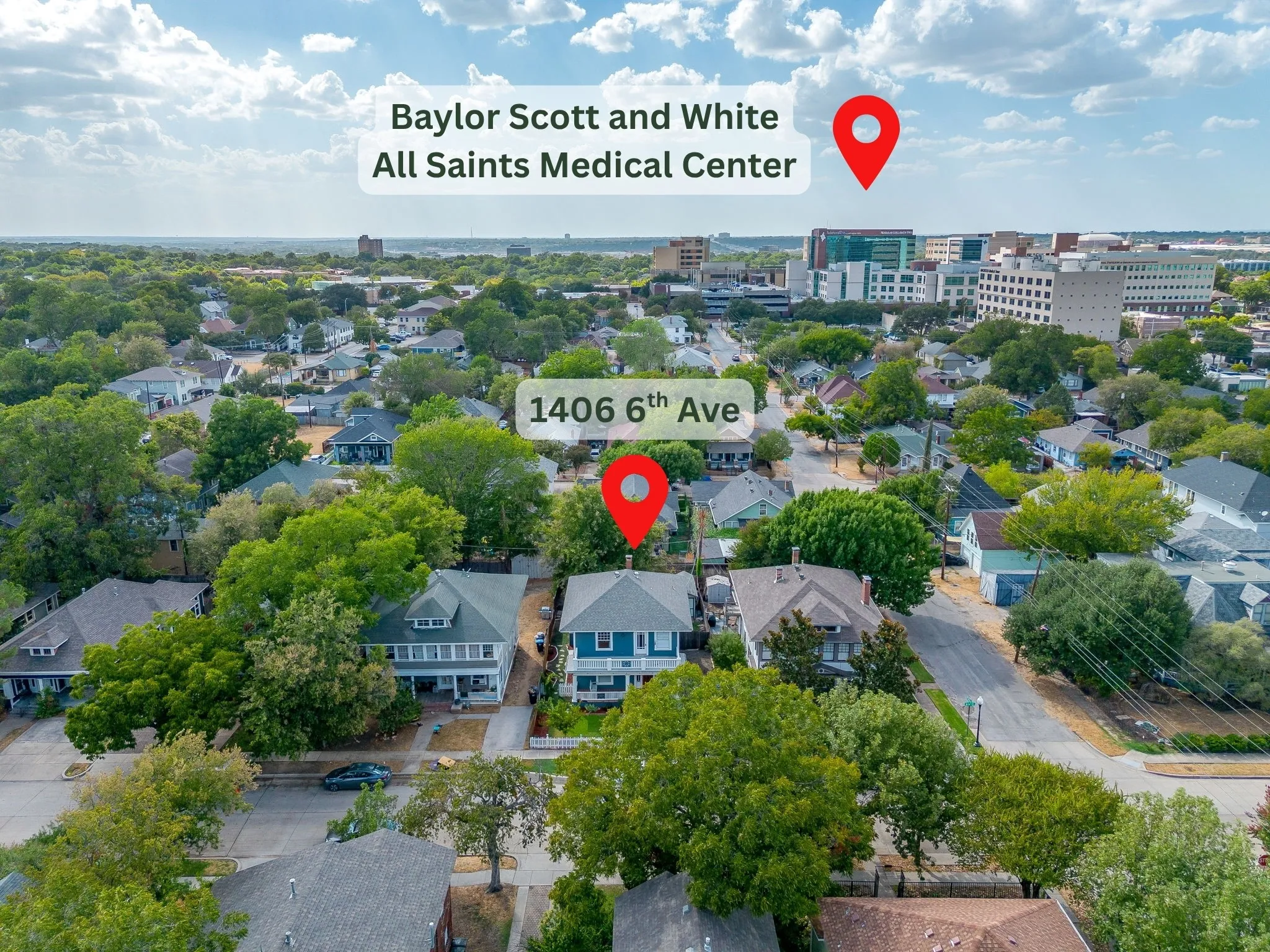 Convenient to Area Hospitals (Baylor, Cooks, Texas Health, and JPS)