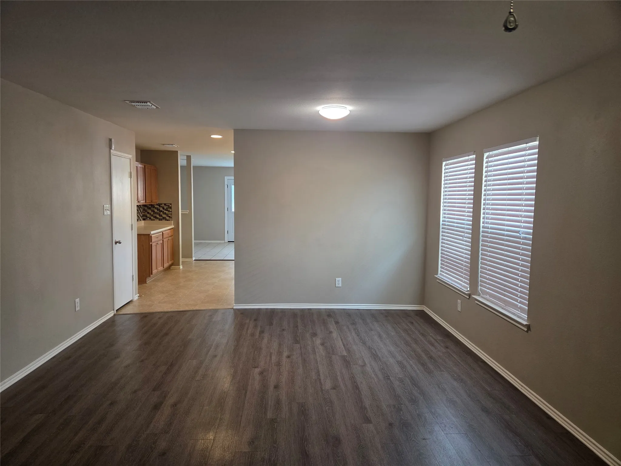Dining area looking towards kitchen entry