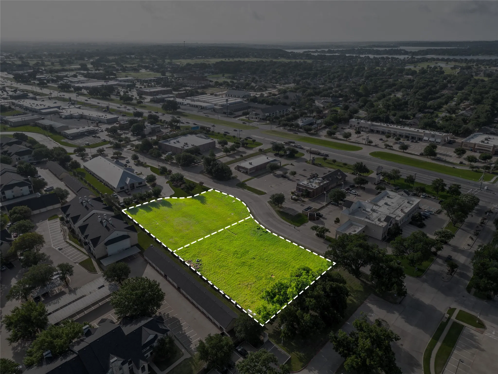 Expansive undeveloped land parcel with direct road frontage