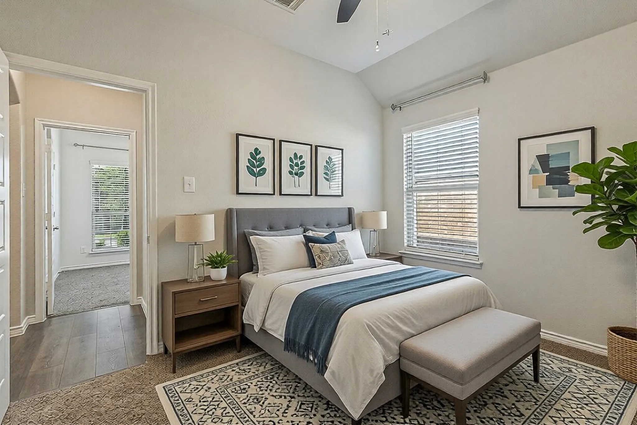 Virtually Staged Secondary Bedroom