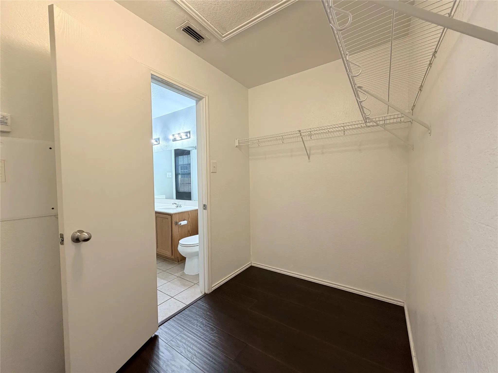 Master walk in closet