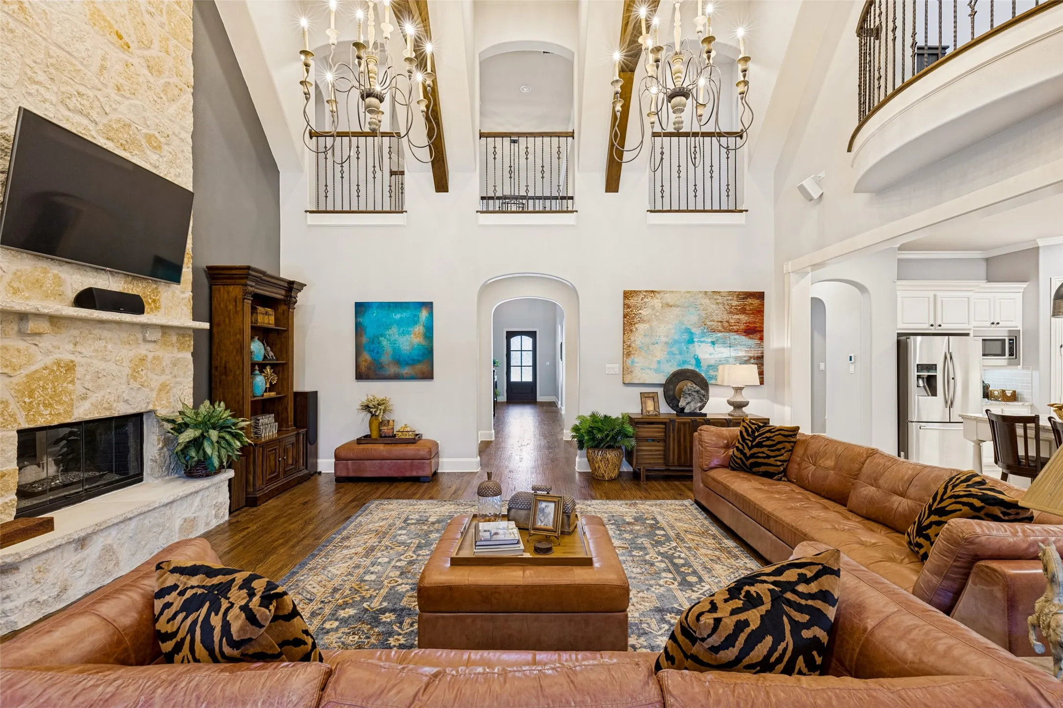 View from back looking toward front door