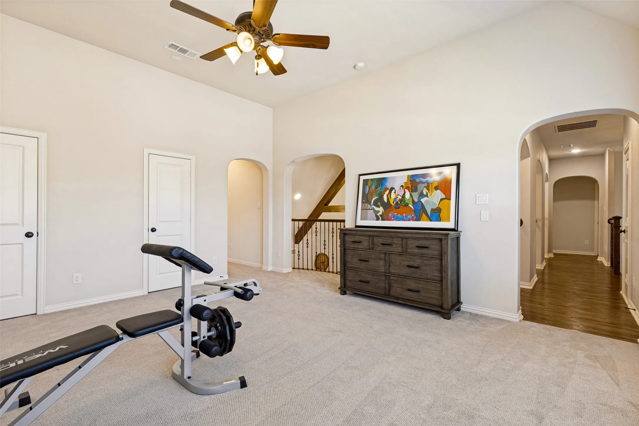 Upstairs family living area