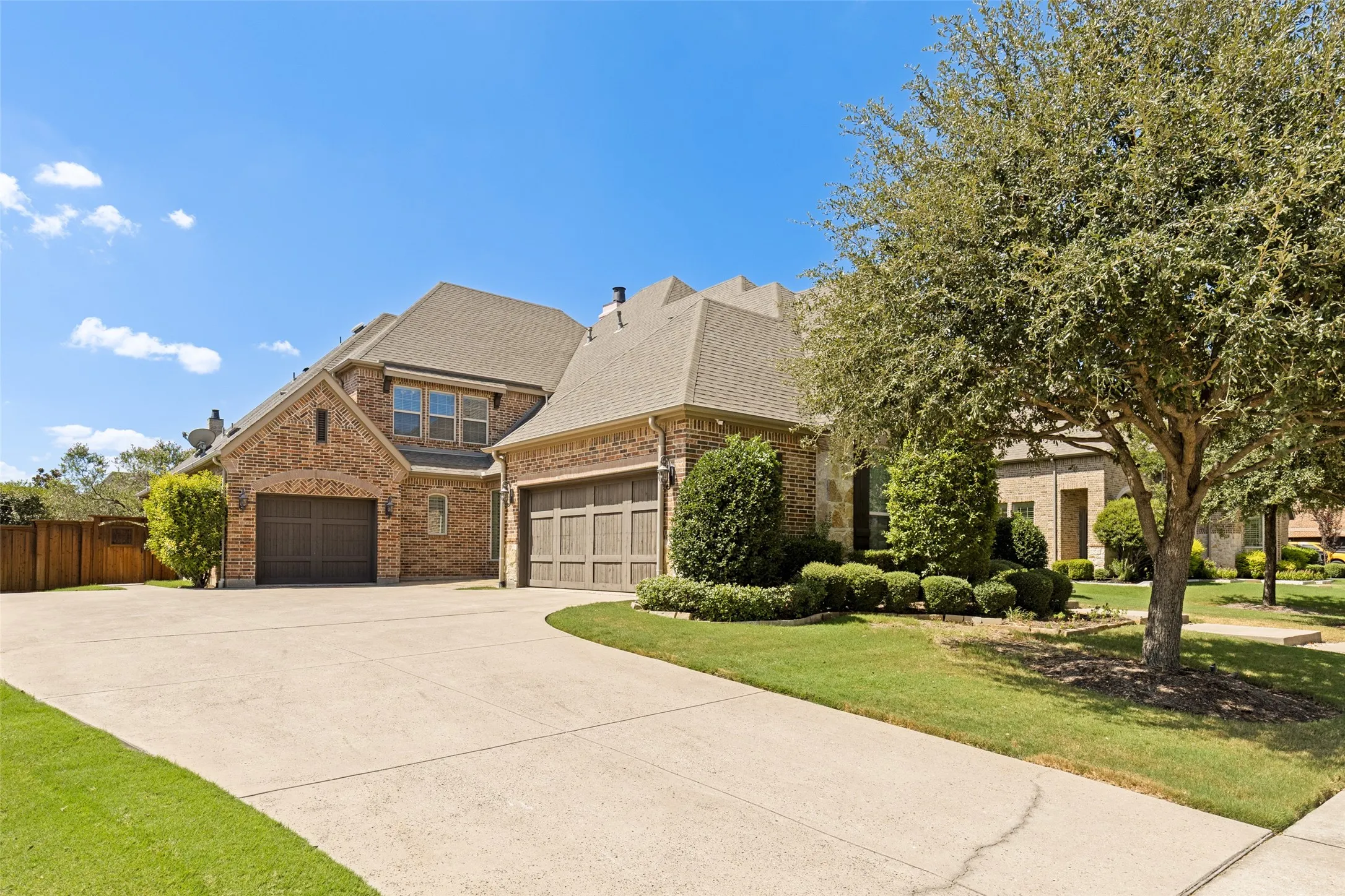 Three car garage (single and double)