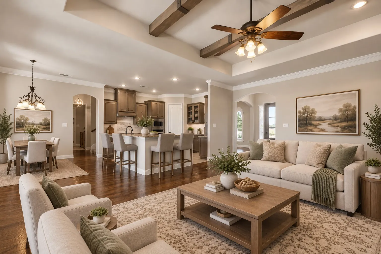 Virtually Staged Living Room