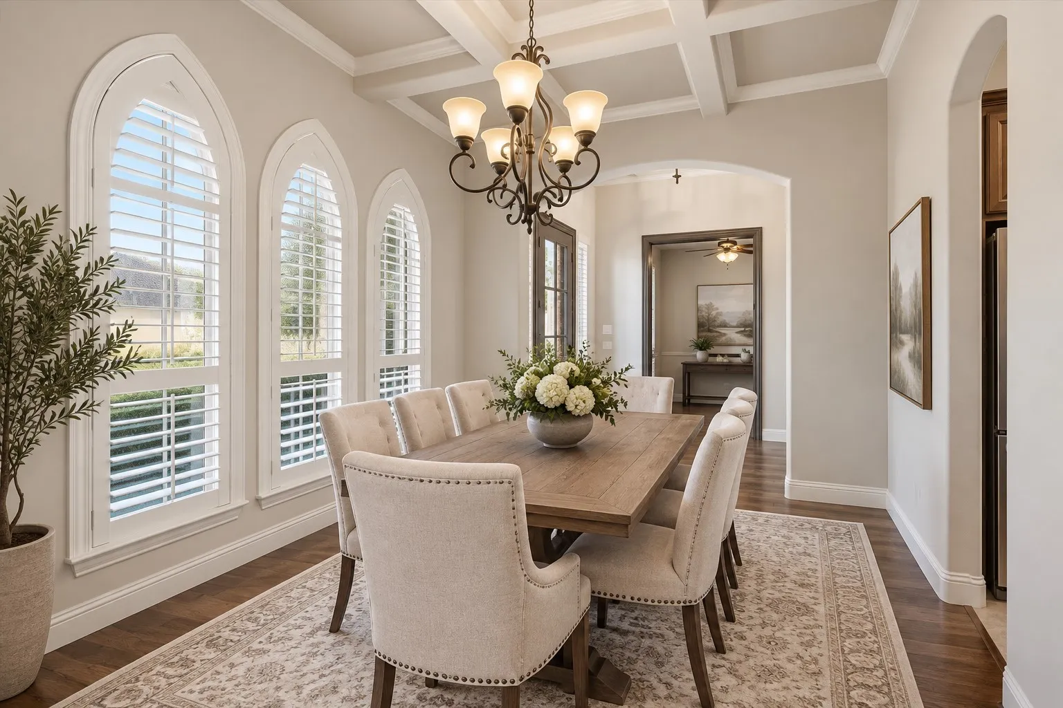 Virtually Staged Dining Room