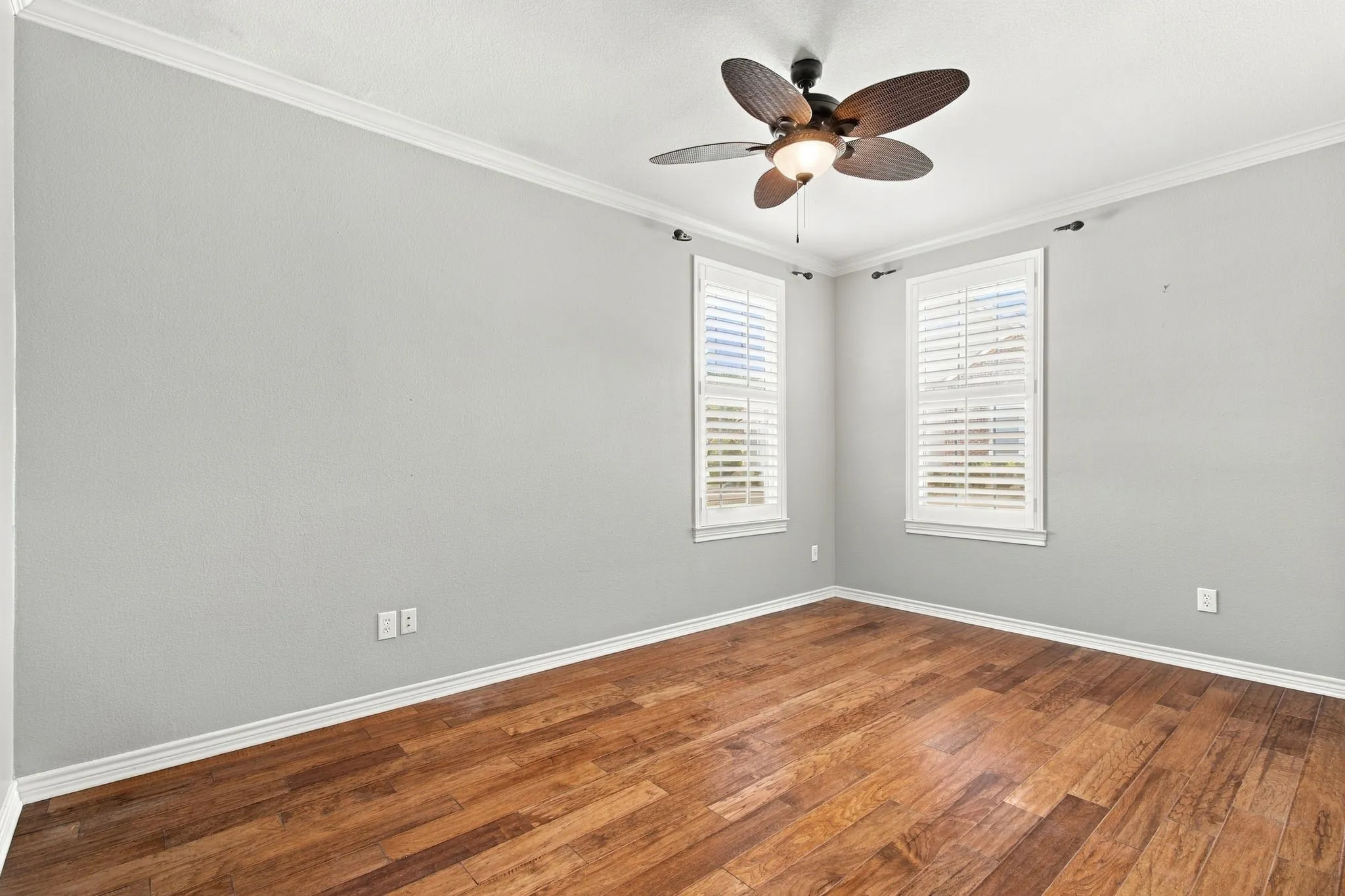 Guest Bedroom Also has large walk-in closet with shelving.