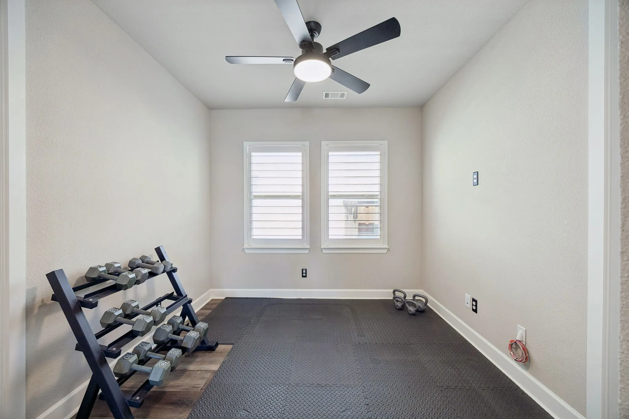 Flex space could be game or play room.