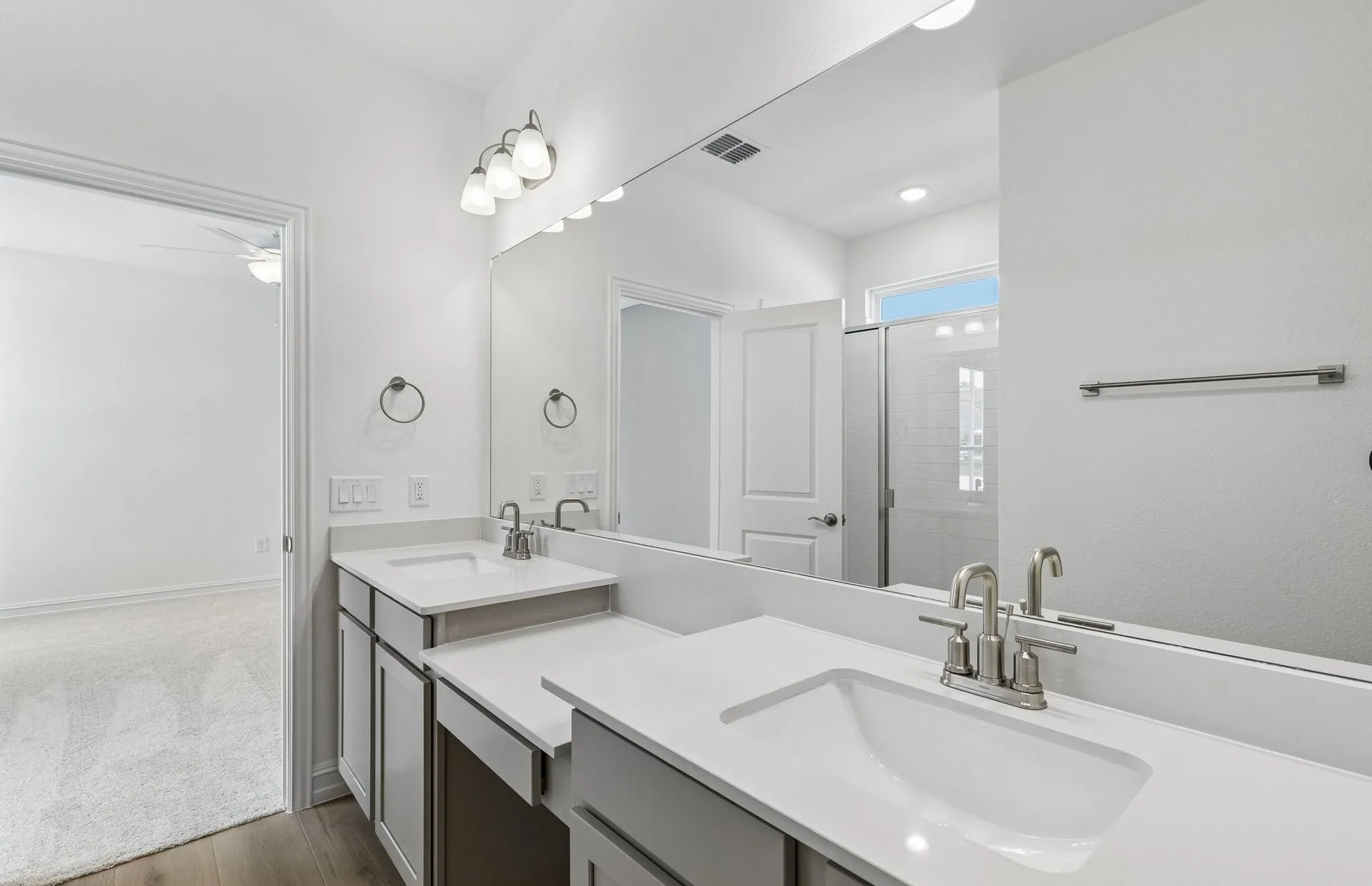 *Floorplan representation, not actual home - Owner's private bath with double vanity