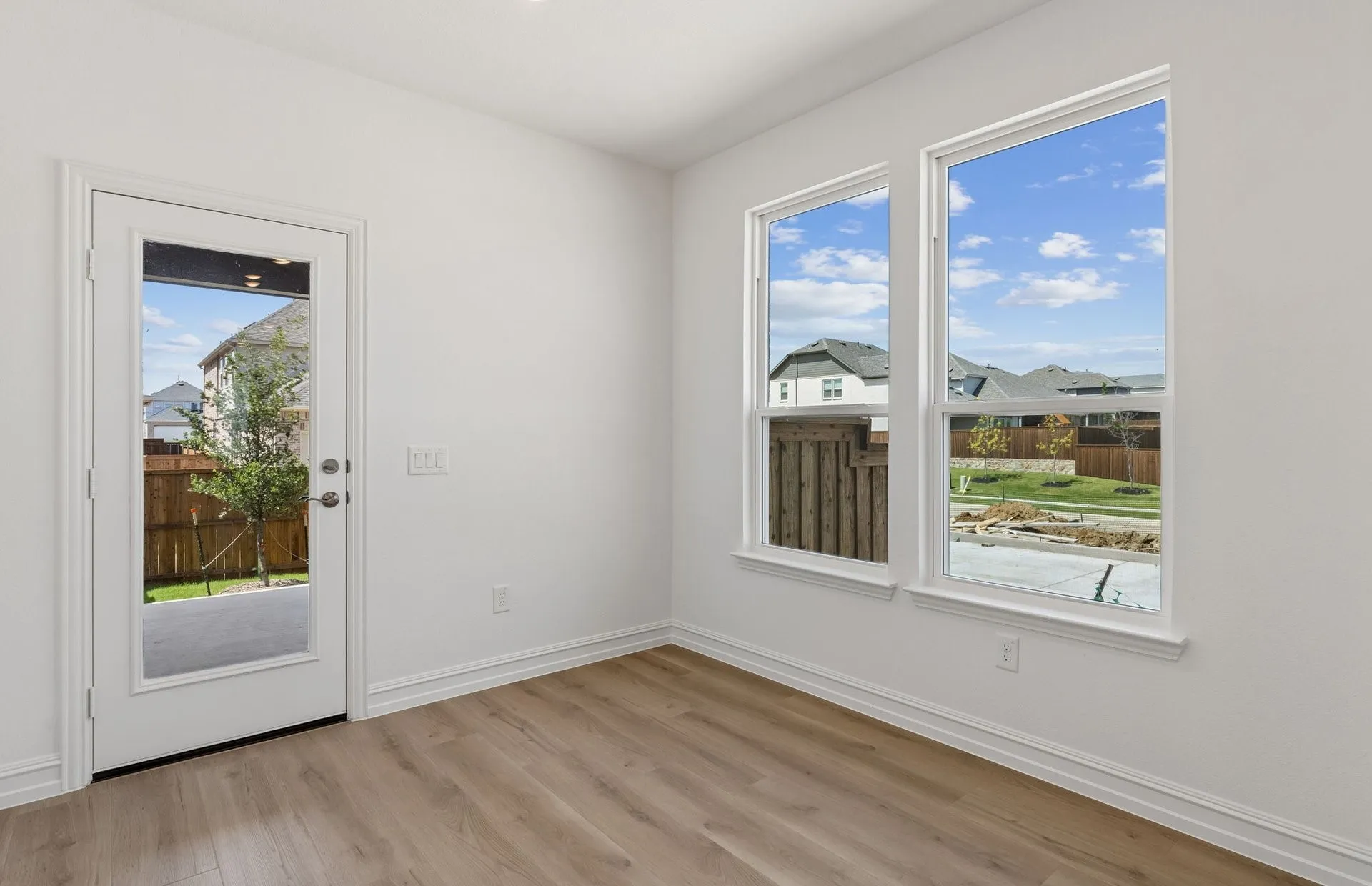 *Floorplan representation, not actual home - Dining area off kitchen with large windows