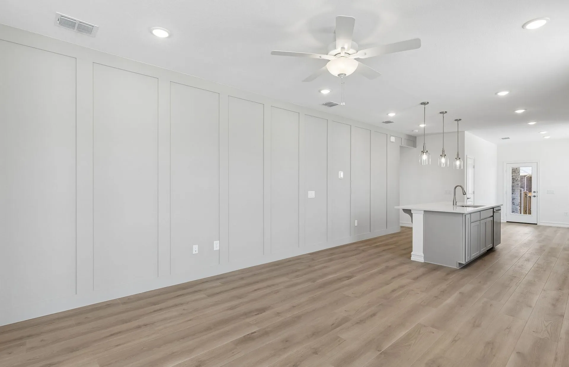 *Floorplan representation, not actual home - Gathering room with view of main living areas