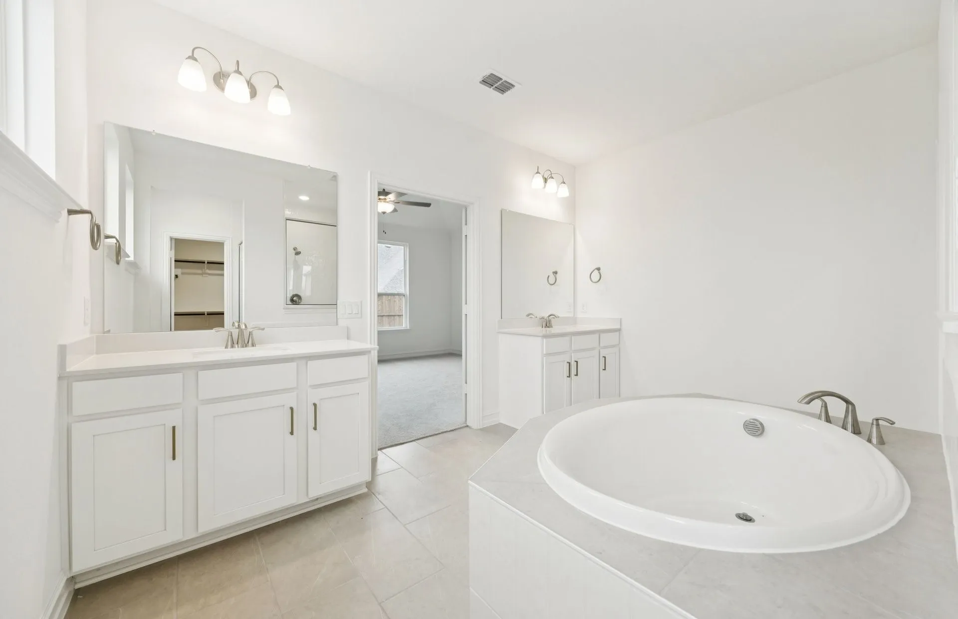 *Floorplan representation, not actual home - Separate vanities
