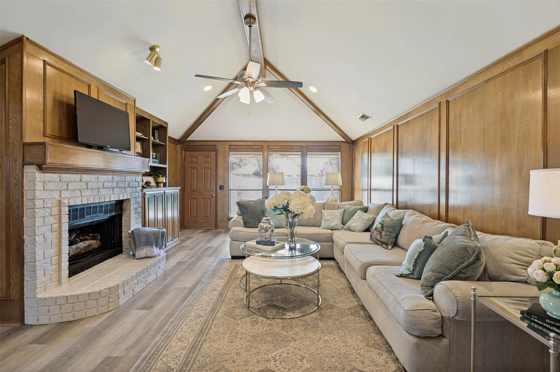 Main Living Area opens to Covered Patio and back yard.