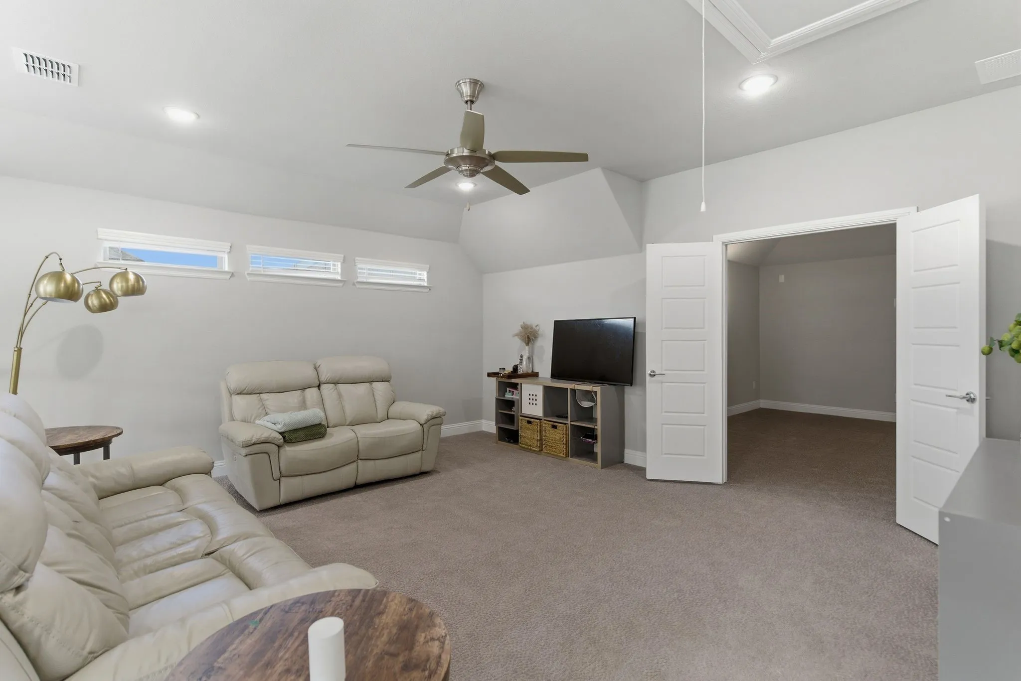 Upstairs living area