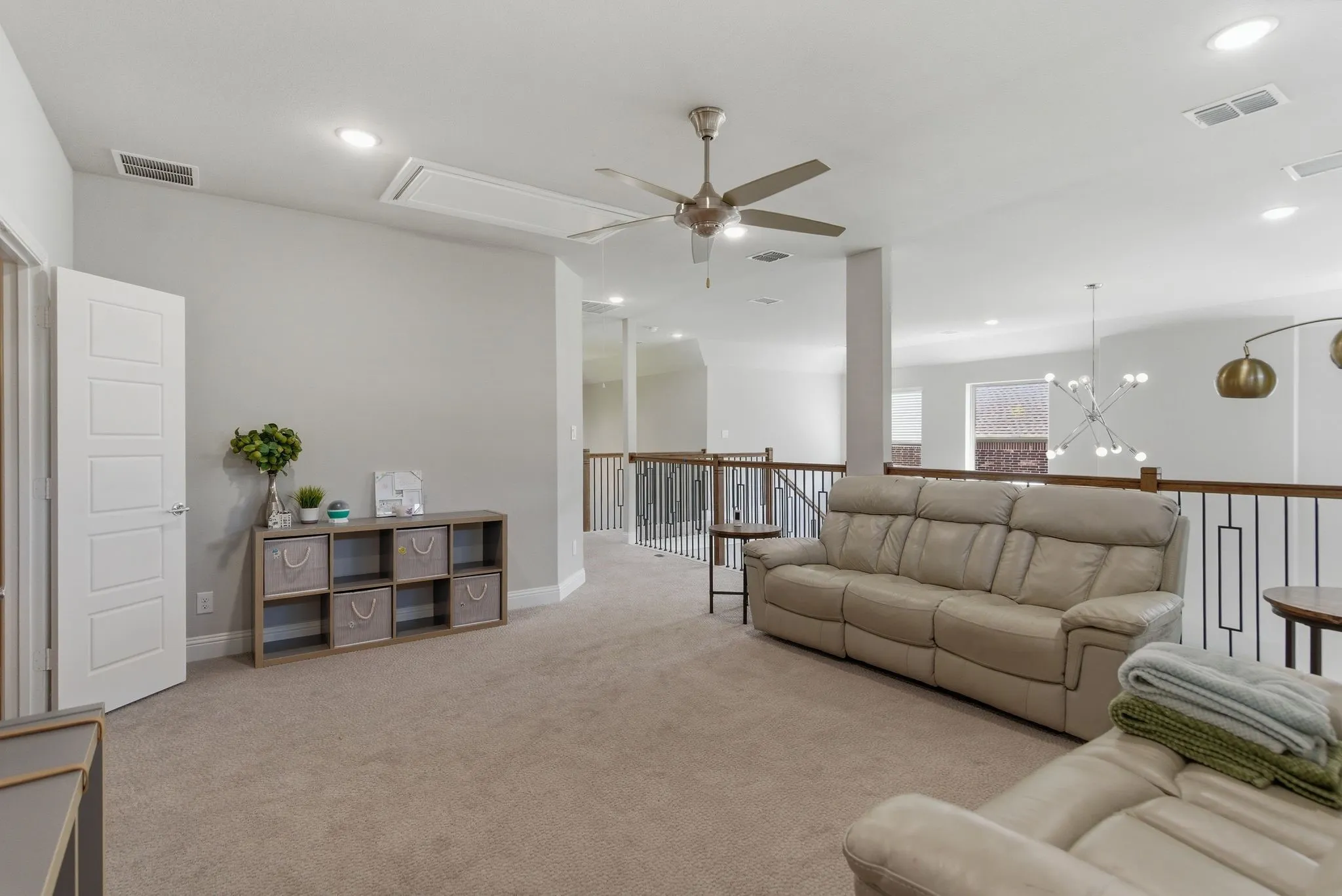Upstairs living area