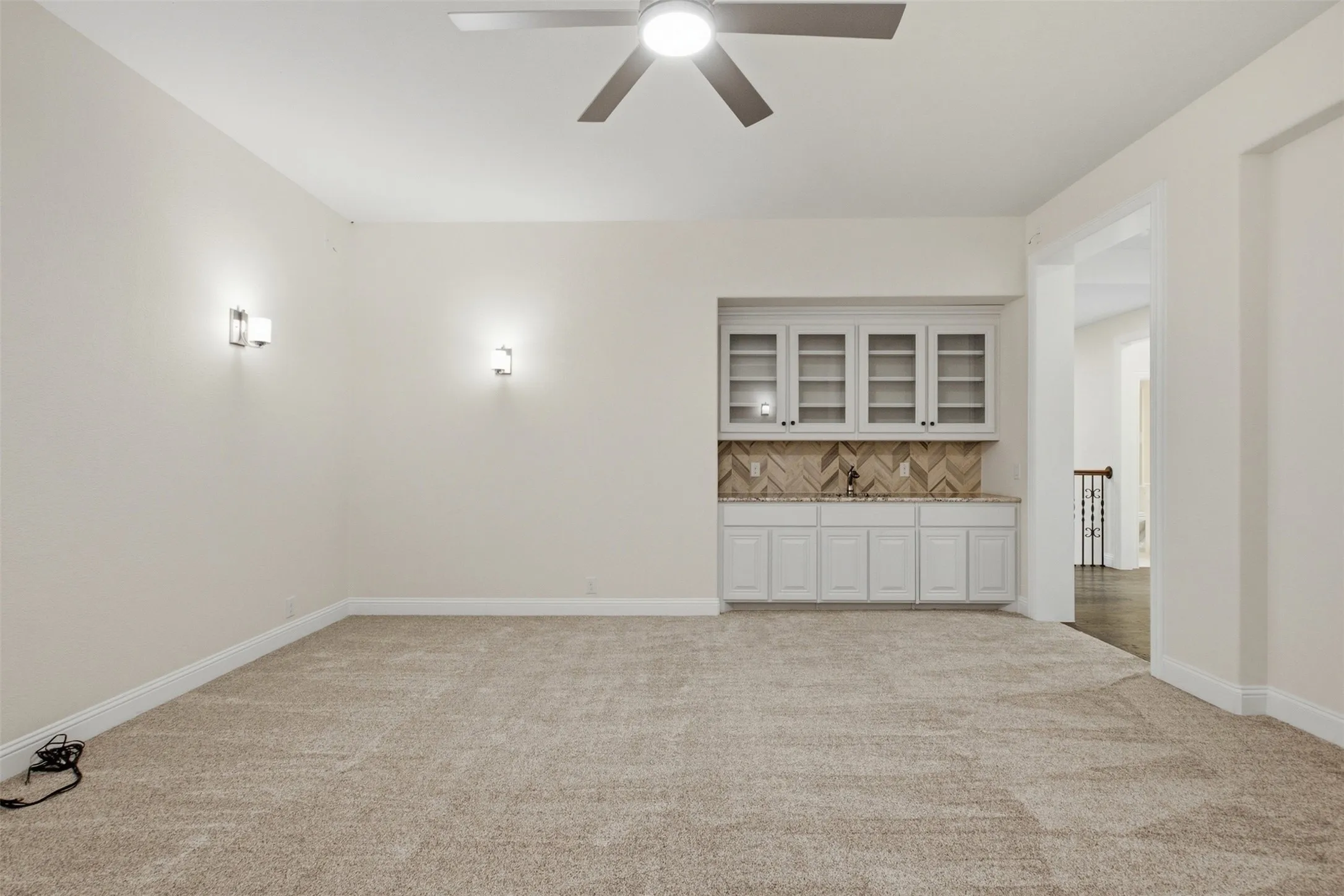 Upstairs media room