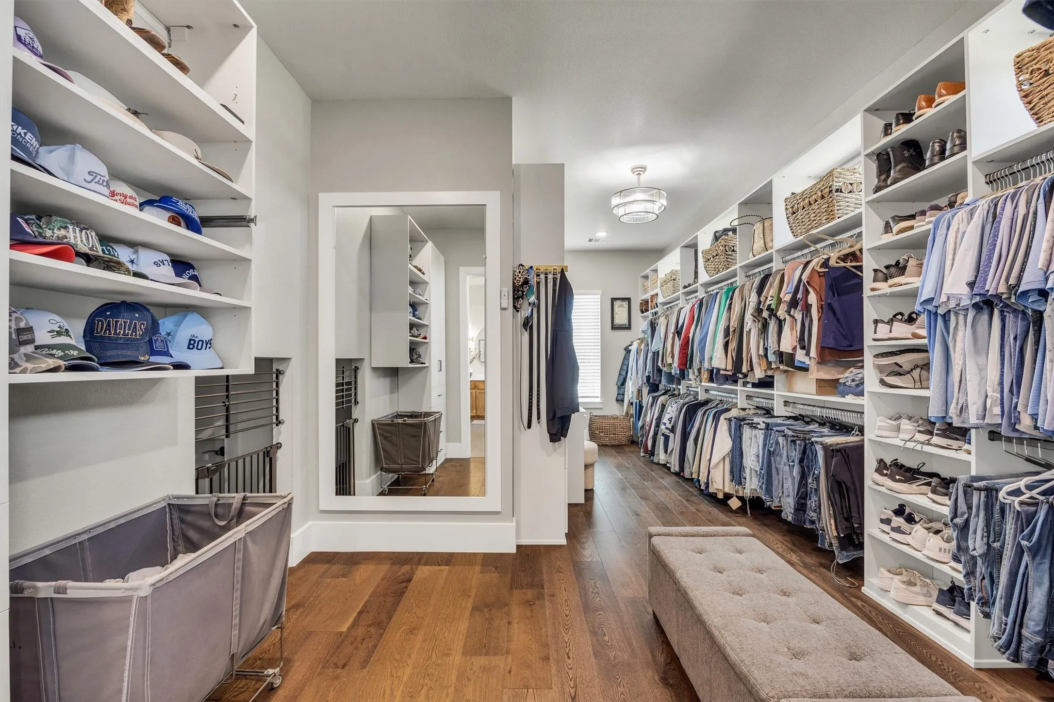 Custom California closet. Can you find the custom dog retreat?