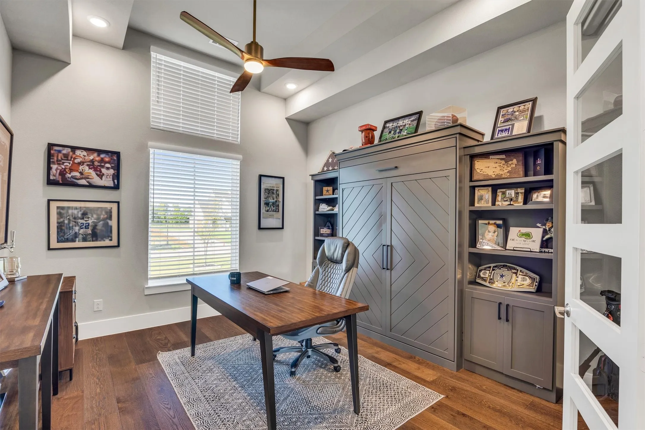 Can you spot the custom murphy bed?