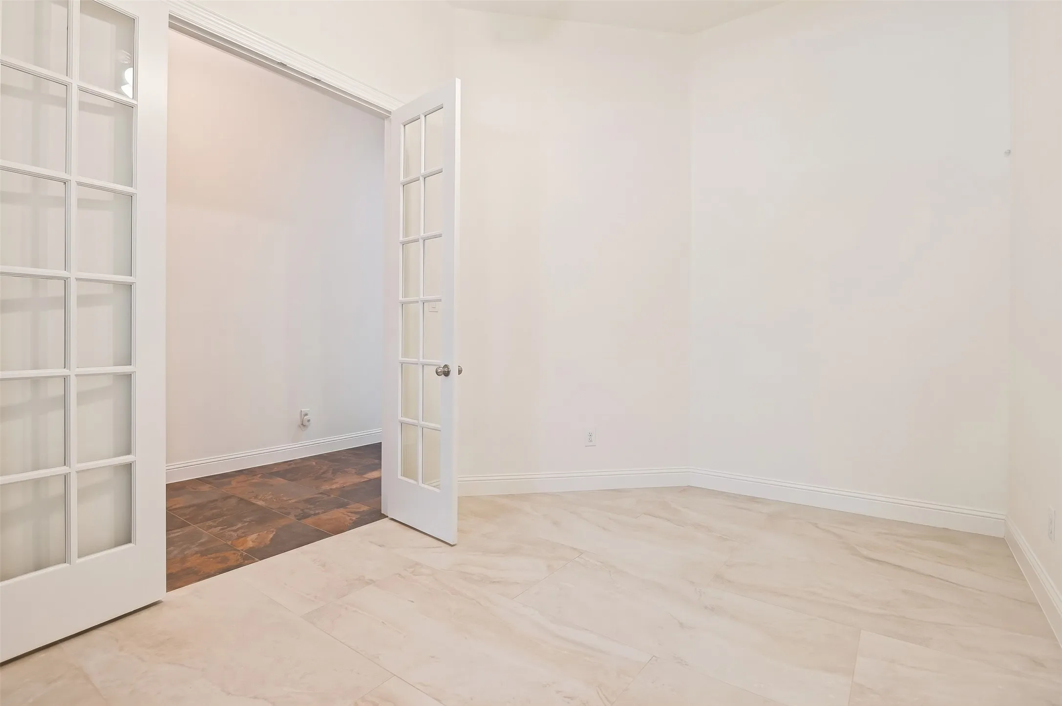 French doors with multiple lites