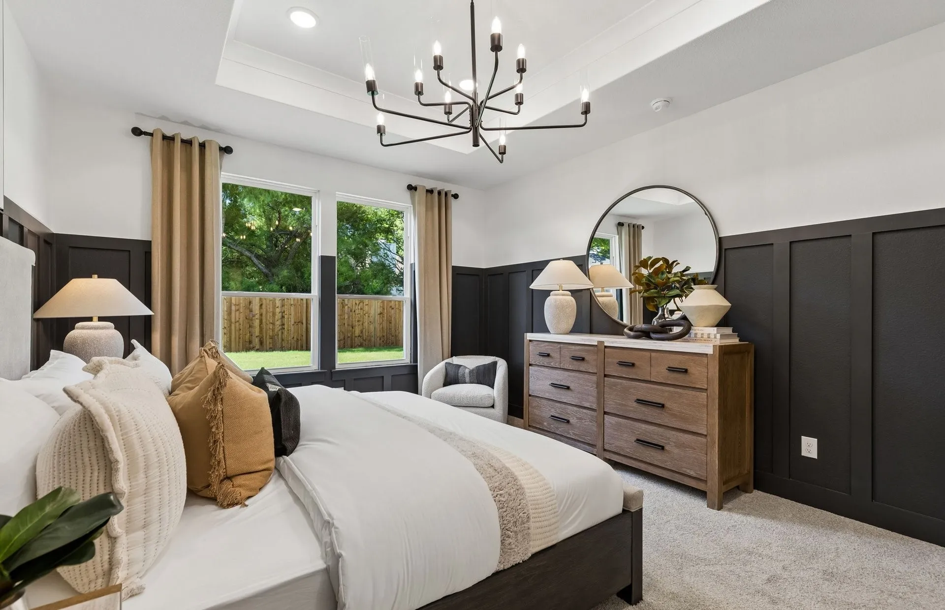 *Model Representation - Spacious secondary bedroom with large windows