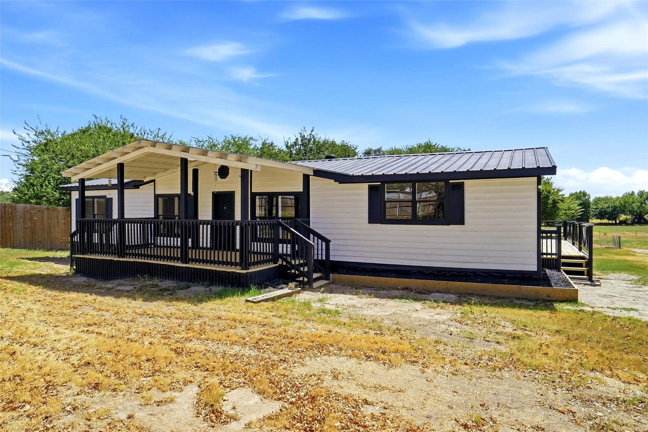 View of Front Covered Front Porch and Side Decking