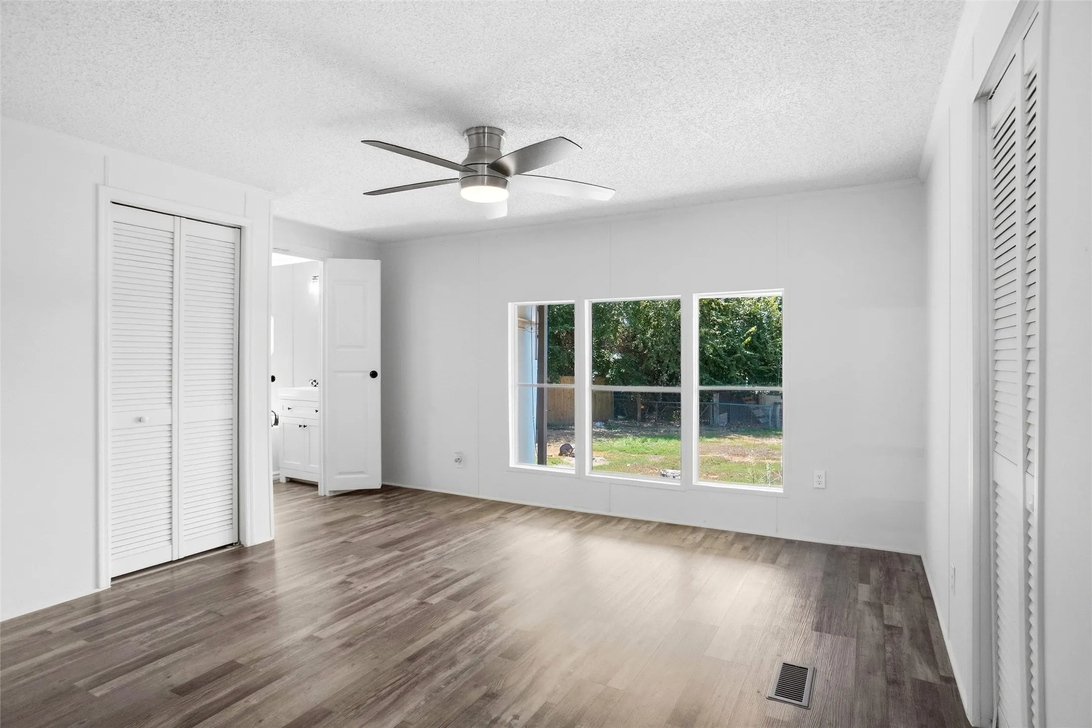 Master Bedroom with Two Closets