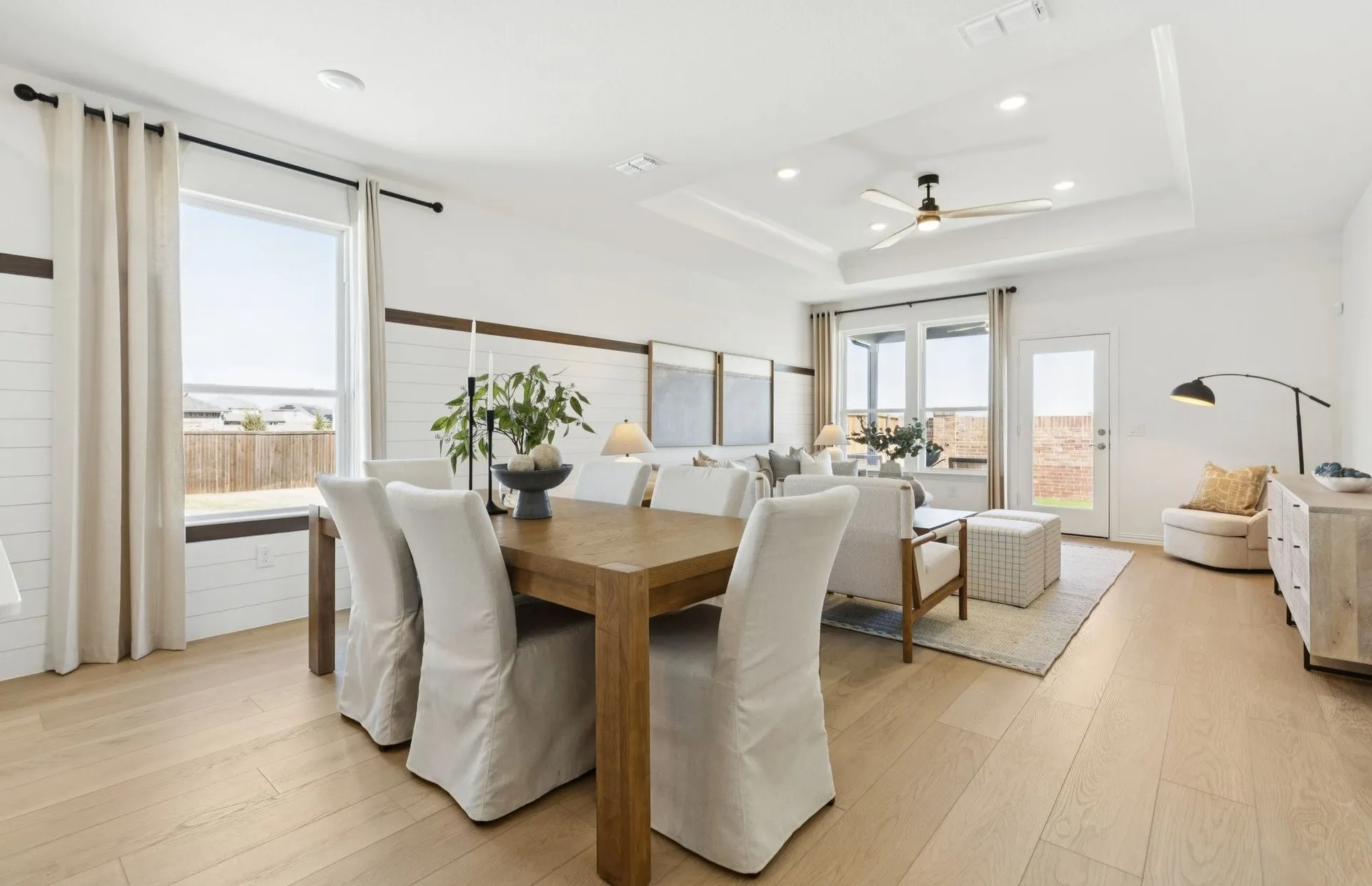 *Model Representation - Dining area off kitchen with large windows