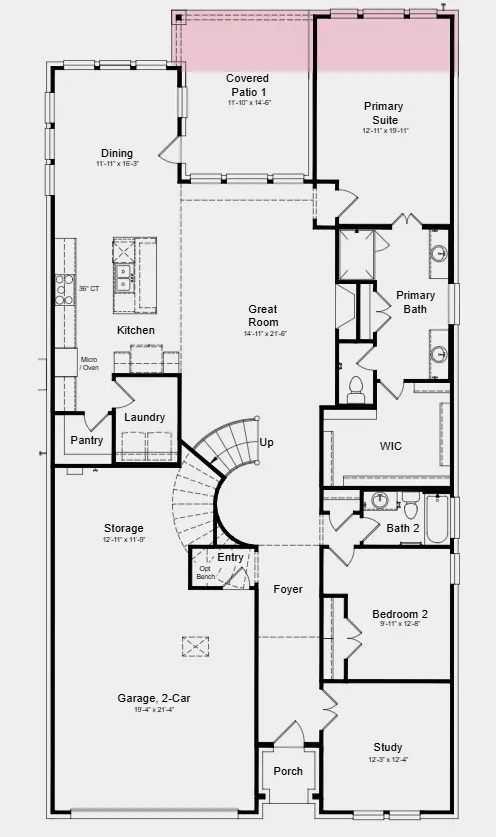 Additional Highlights Include: extended primary suite and covered patio, upgraded mahogany front door, tiled shower floor at primary bath, and luxury finishes.