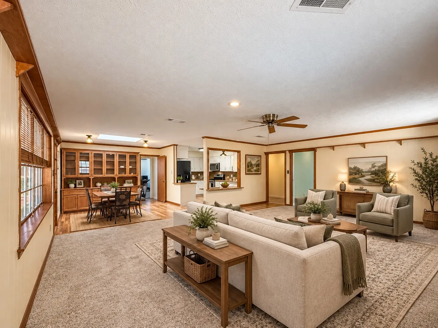 Living Room - virtually staged to show potential