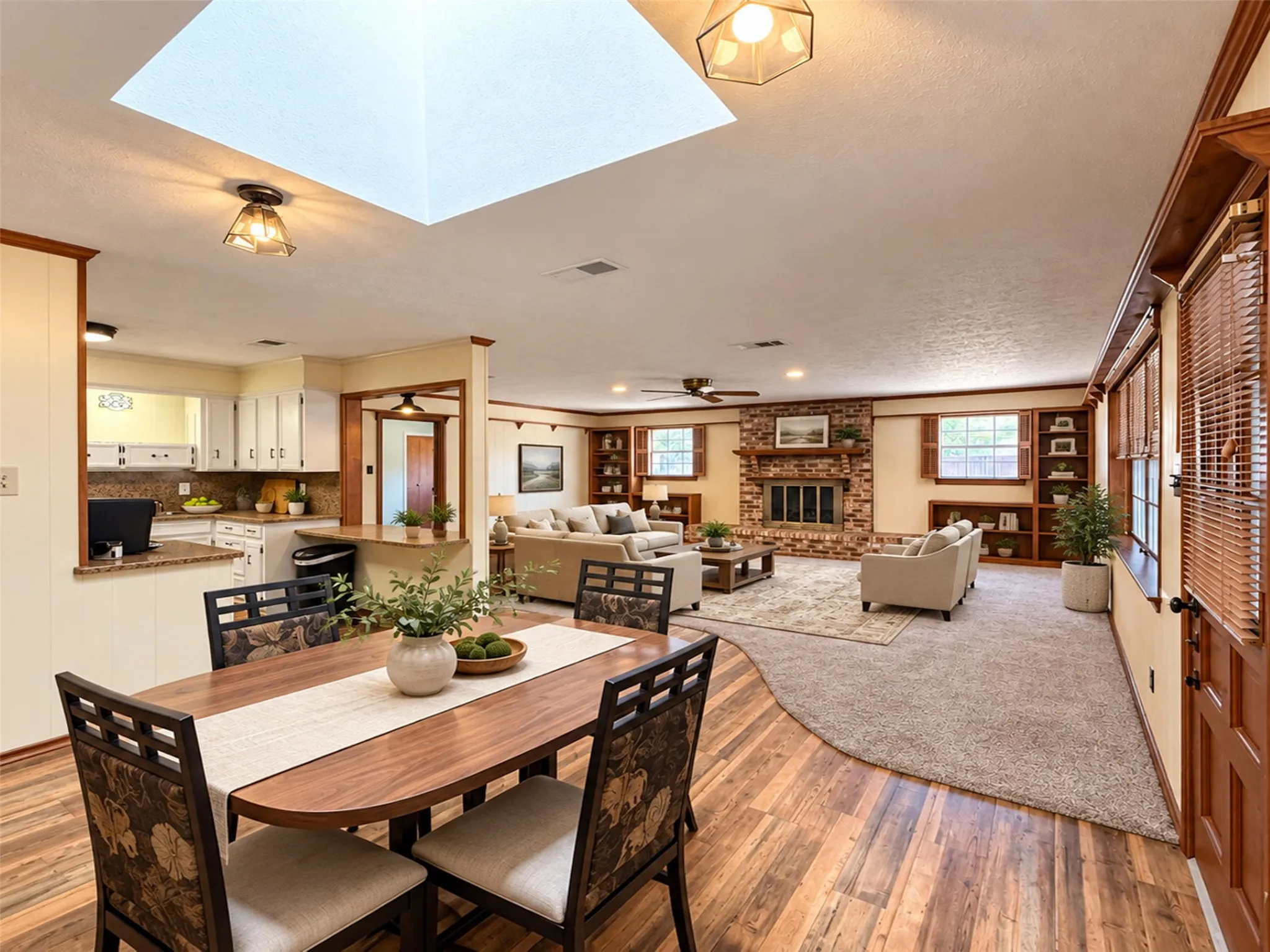 Living Area - virtually staged to show potential