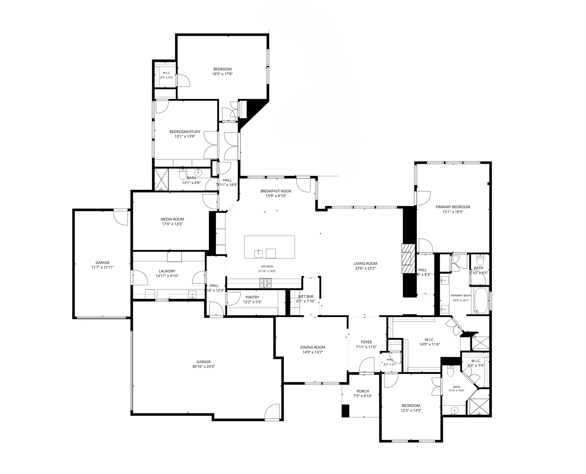 A thoughtfully designed floor plan balances impressive gathering spaces with privacy and flexibility. The expansive kitchen and living areas create the heart of the home, while bedrooms are strategically positioned in separate areas for added privacy. Dedicated spaces for working, entertaining and everyday living flow naturally throughout the home, complemented by generous storage and seamless access to the exceptional outdoor living and pool areas.