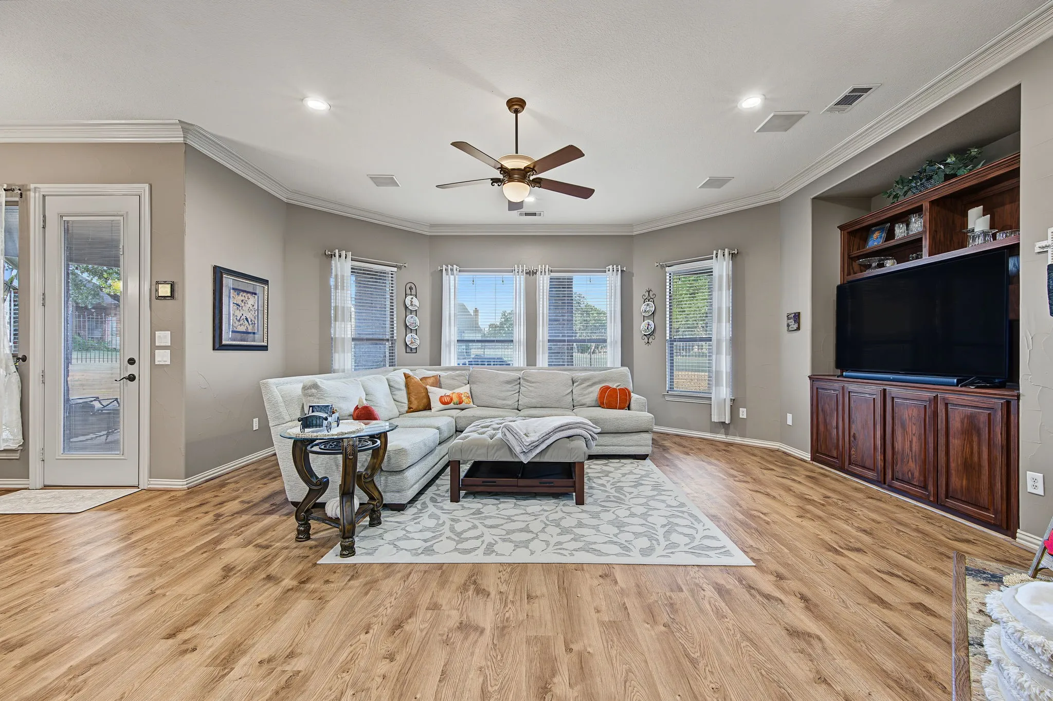 Spacious main living area with abundant natural light and an open layout designed for comfortable everyday living and entertaining.