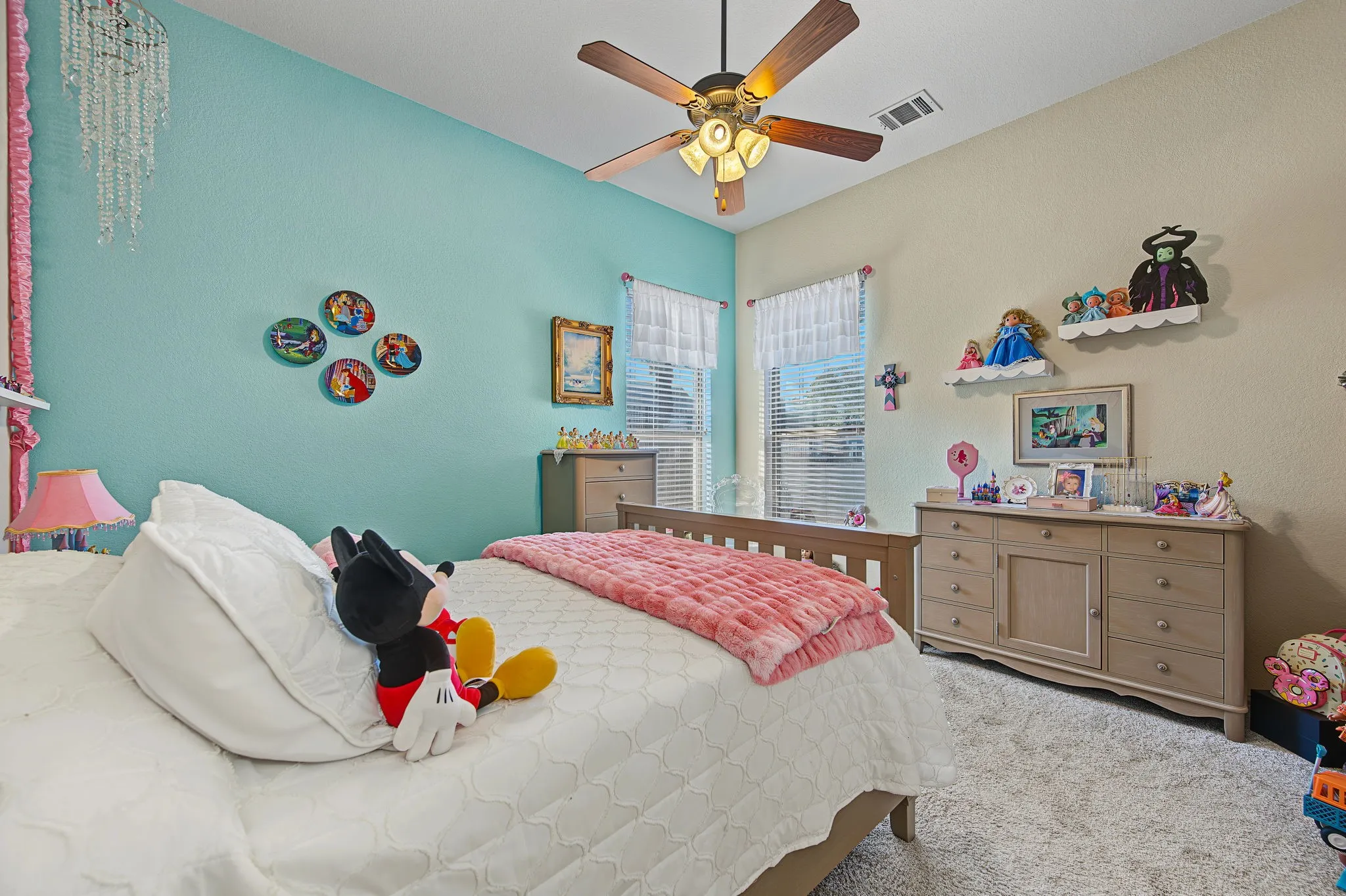 1st floor desirable second bedroom on the main level offers convenient access to a full bathroom—ideal for guests, multigenerational living with easy access to full bath