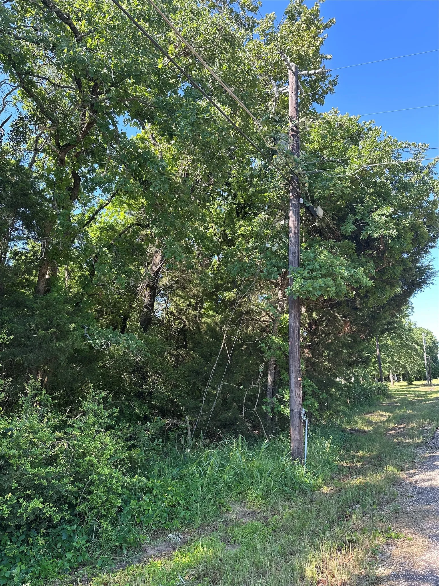 power lines run along front of the property on LCR 403
