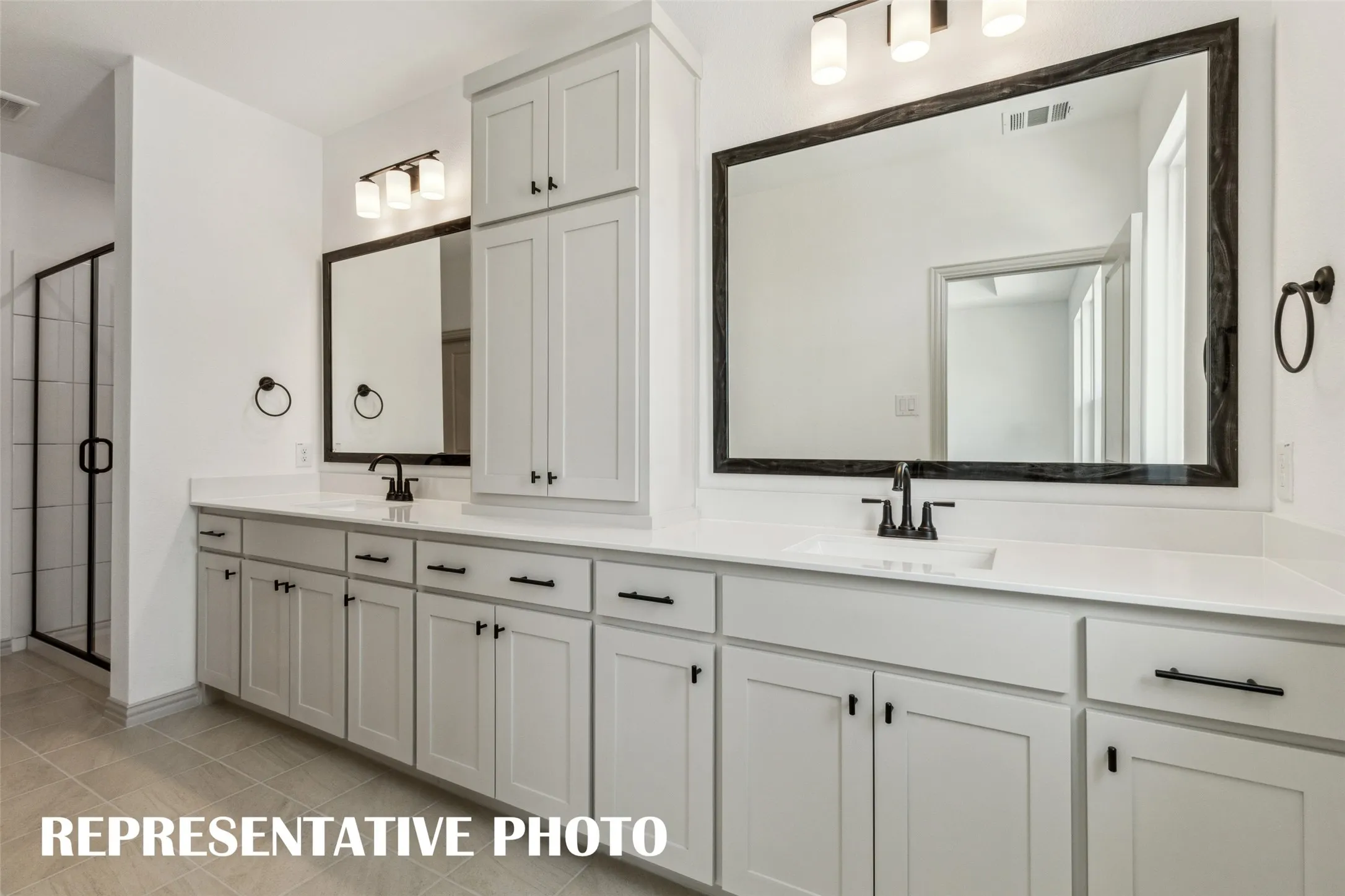 You'll find plenty of room for two in this wonderful owner's bath!  REPRESENTATIVE PHOTO
