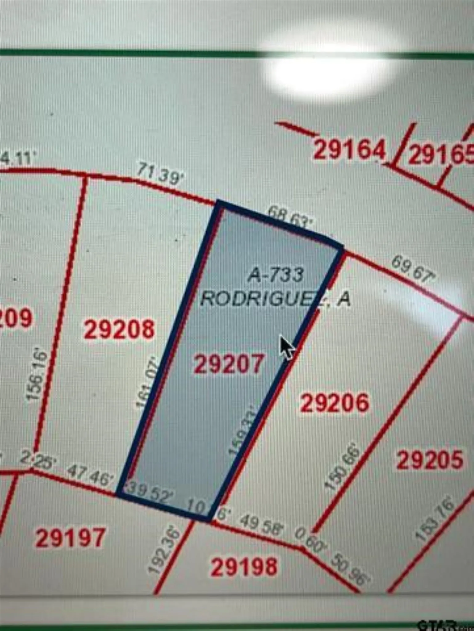 plat map of lot