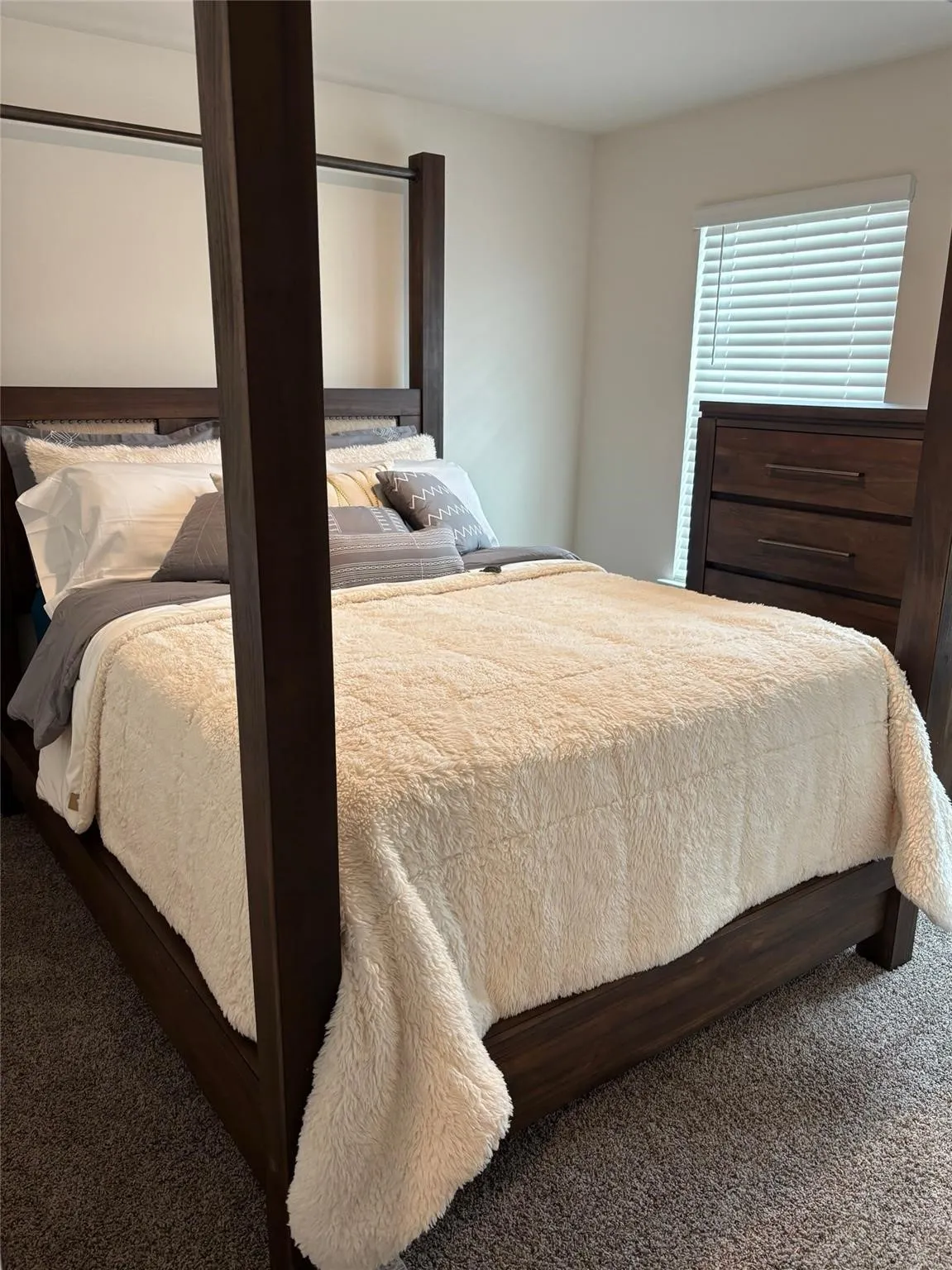 Bedroom featuring carpet floors
